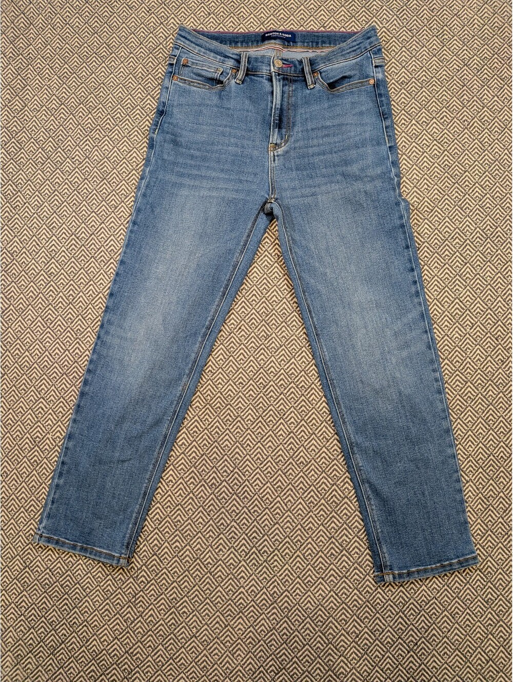 Scotch & Soda Jeans Women’s 8 Ankle Straight Leg 27” Inseam Stretch Denim